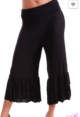 Ruffle capri pants womens new arrivals