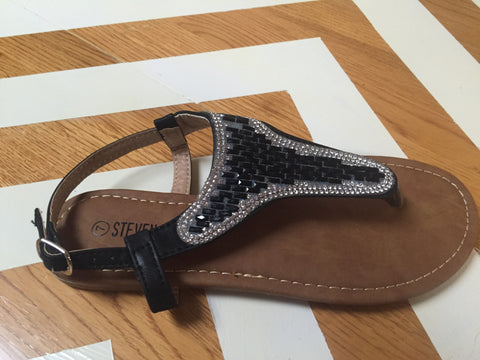 Black Bling Sandal