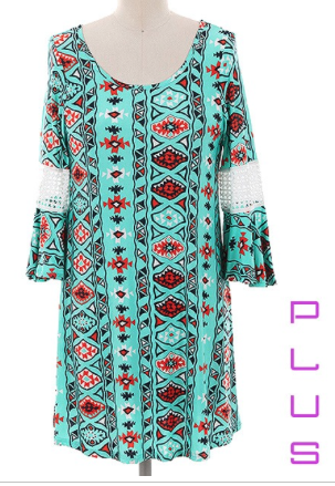 Plus Aztec Angel Tunic