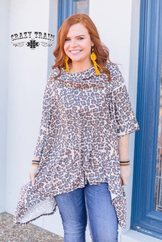 Posh Leopard Poncho