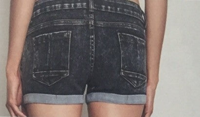 Denim Roll Cuff Short