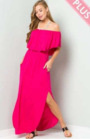 Plus Pretty in Pink Maxi