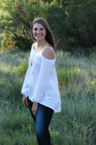 White Cutout Tunic